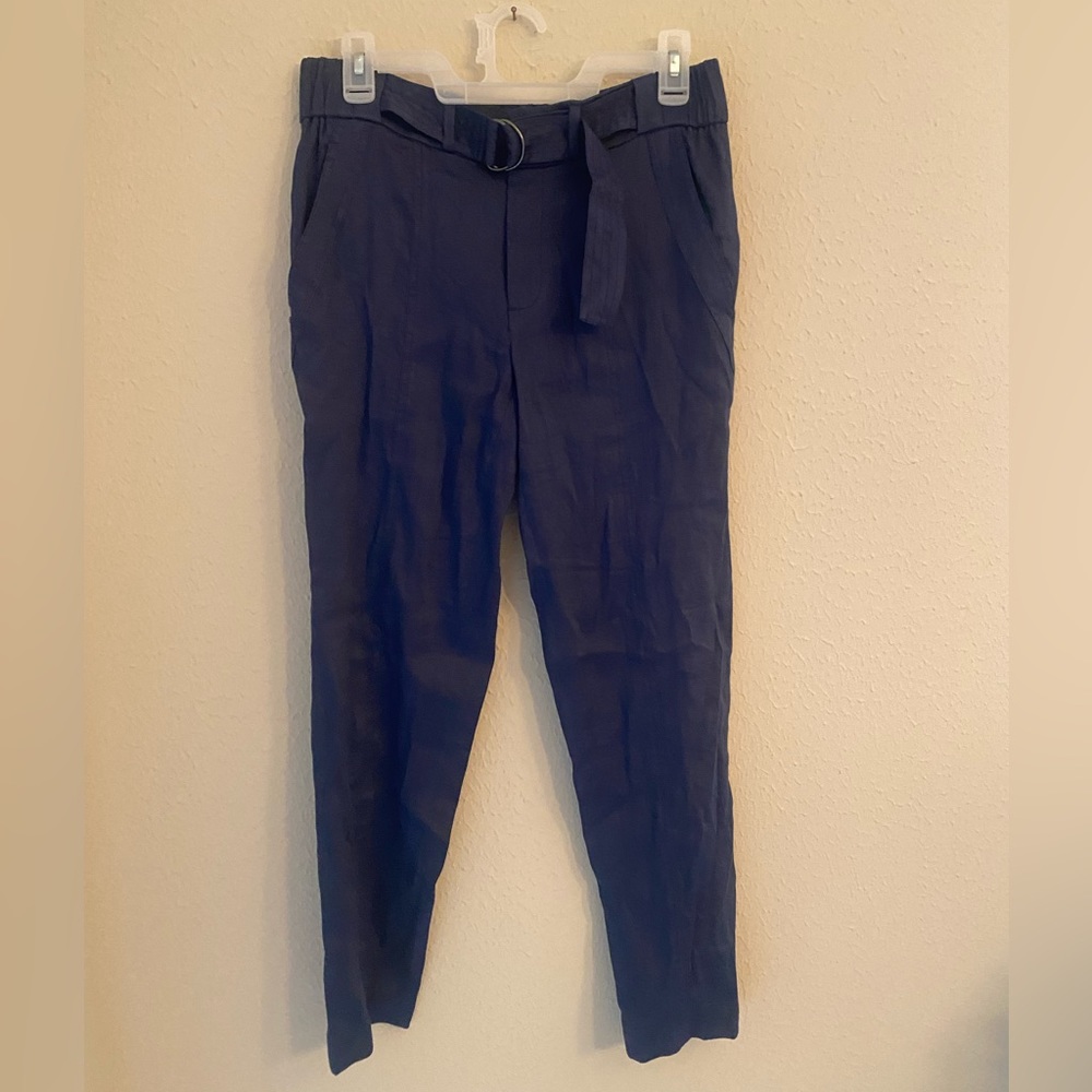 Vince. Belted Blue Pant Sz 4